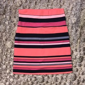 Striped mini skirt